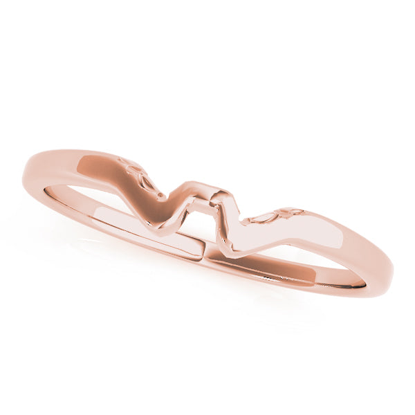 Gold Curved Wedding Bands