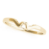 Gold Curved Wedding Bands