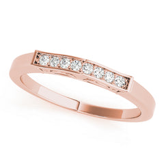 Channel Set Half Eternity Ring in Gold & Platinum