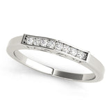 Channel Set Half Eternity Ring in Gold & Platinum