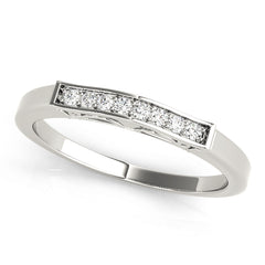 Channel Set Half Eternity Ring in Gold & Platinum