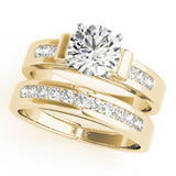 Iconic Channel-Set Round Diamond Engagement Ring — 9K/18K Gold & Platinum