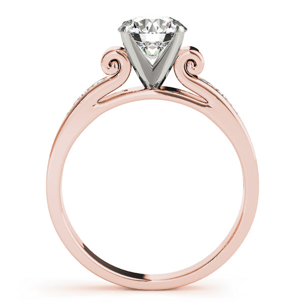 Iconic Channel-Set Round Diamond Engagement Ring — 9K/18K Gold & Platinum