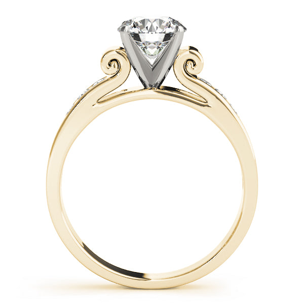 Iconic Channel-Set Round Diamond Engagement Ring — 9K/18K Gold & Platinum