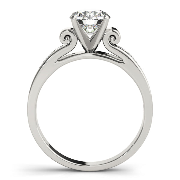 Iconic Channel-Set Round Diamond Engagement Ring — 9K/18K Gold & Platinum