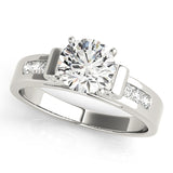 Iconic Channel-Set Round Diamond Engagement Ring — 9K/18K Gold & Platinum