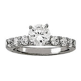 Signature Prong-Set Round Diamond Engagement Ring — 9K/18K Gold & Platinum