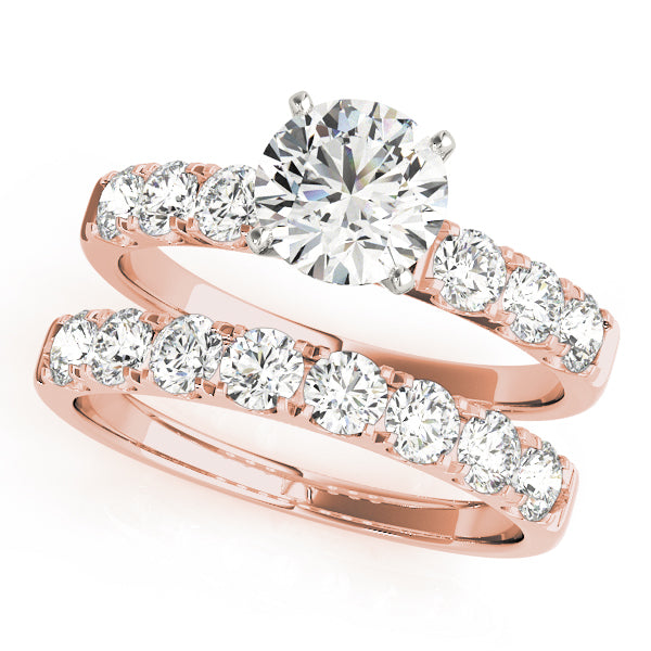 Signature Prong-Set Round Diamond Engagement Ring — 9K/18K Gold & Platinum