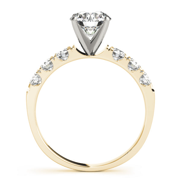 Signature Prong-Set Round Diamond Engagement Ring — 9K/18K Gold & Platinum