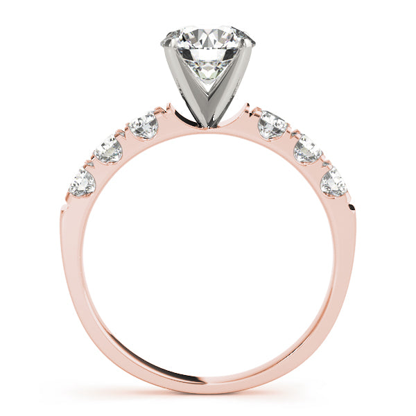 Signature Prong-Set Round Diamond Engagement Ring — 9K/18K Gold & Platinum