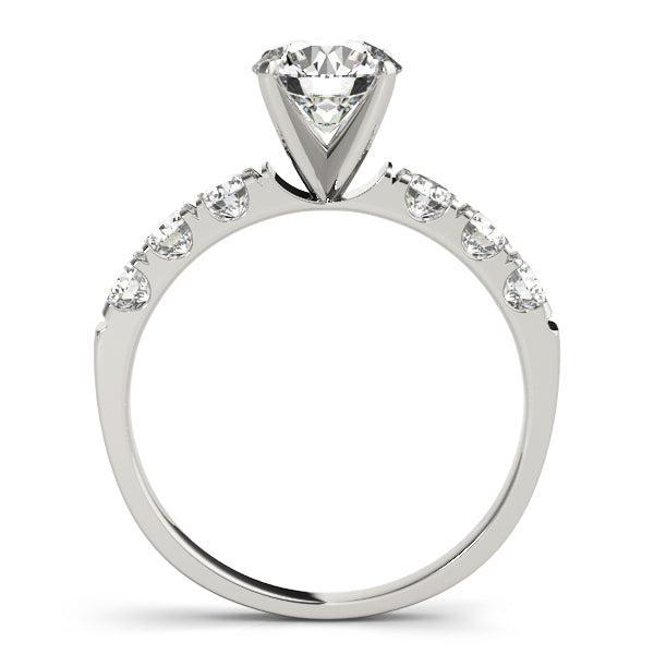 Signature Prong-Set Round Diamond Engagement Ring — 9K/18K Gold & Platinum