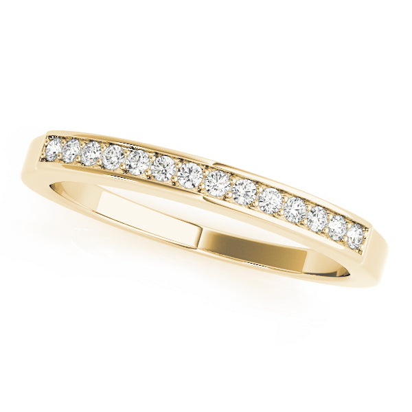 Channel Set Half Eternity Ring in Gold & Platinum