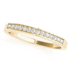Channel Set Half Eternity Ring in Gold & Platinum