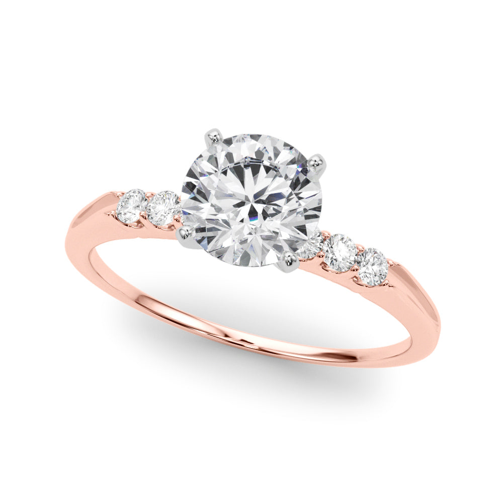 Eternal Prong-Set Round Diamond Engagement Ring — 9K/18K Gold & Platinum