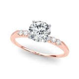 Eternal Prong-Set Round Diamond Engagement Ring — 9K/18K Gold & Platinum