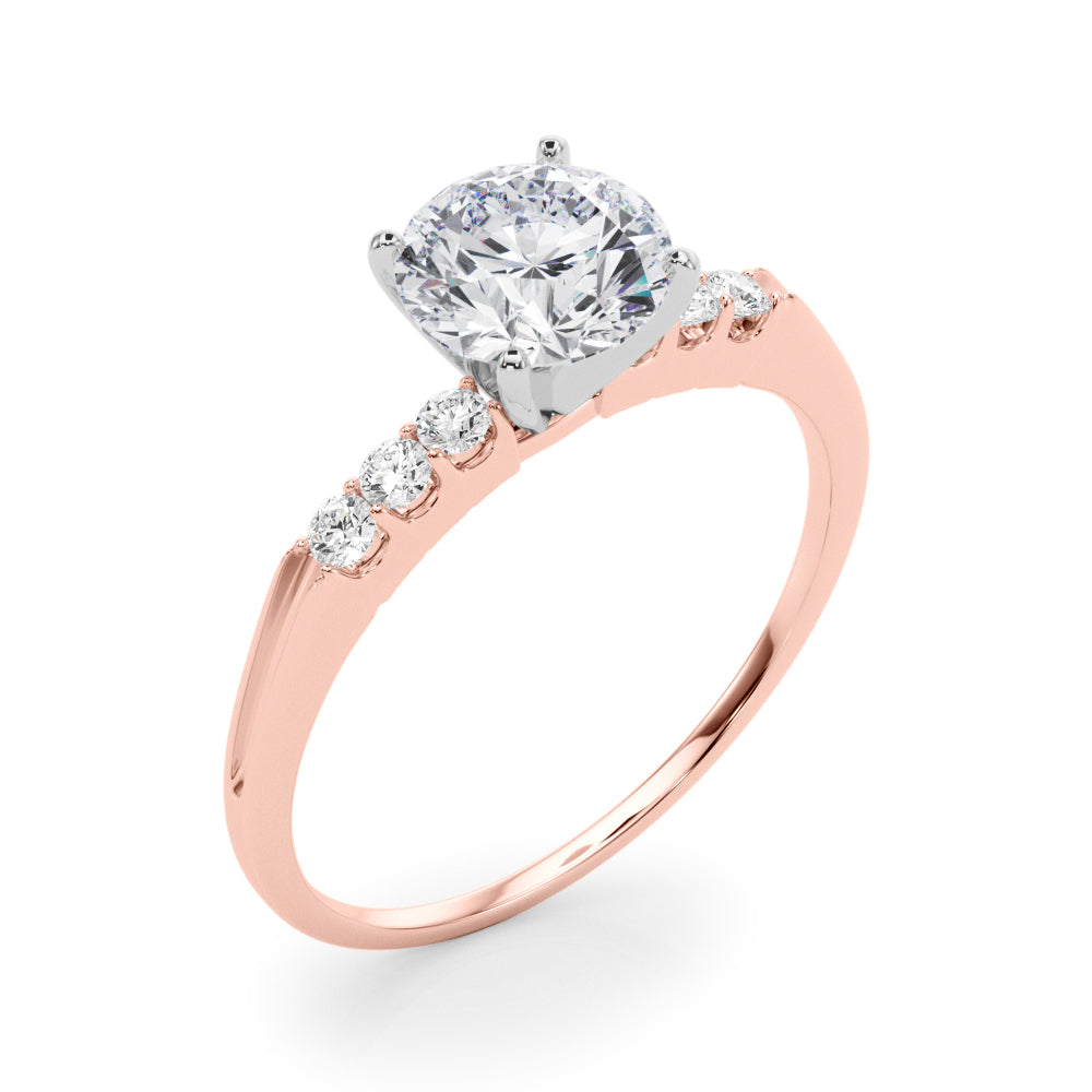 Eternal Prong-Set Round Diamond Engagement Ring — 9K/18K Gold & Platinum