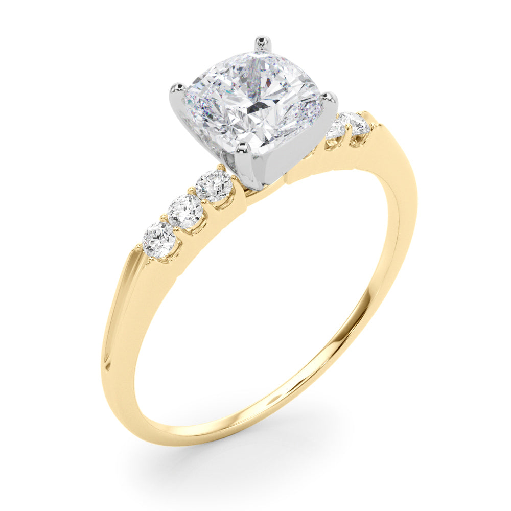 Eternal Prong-Set Round Diamond Engagement Ring — 9K/18K Gold & Platinum