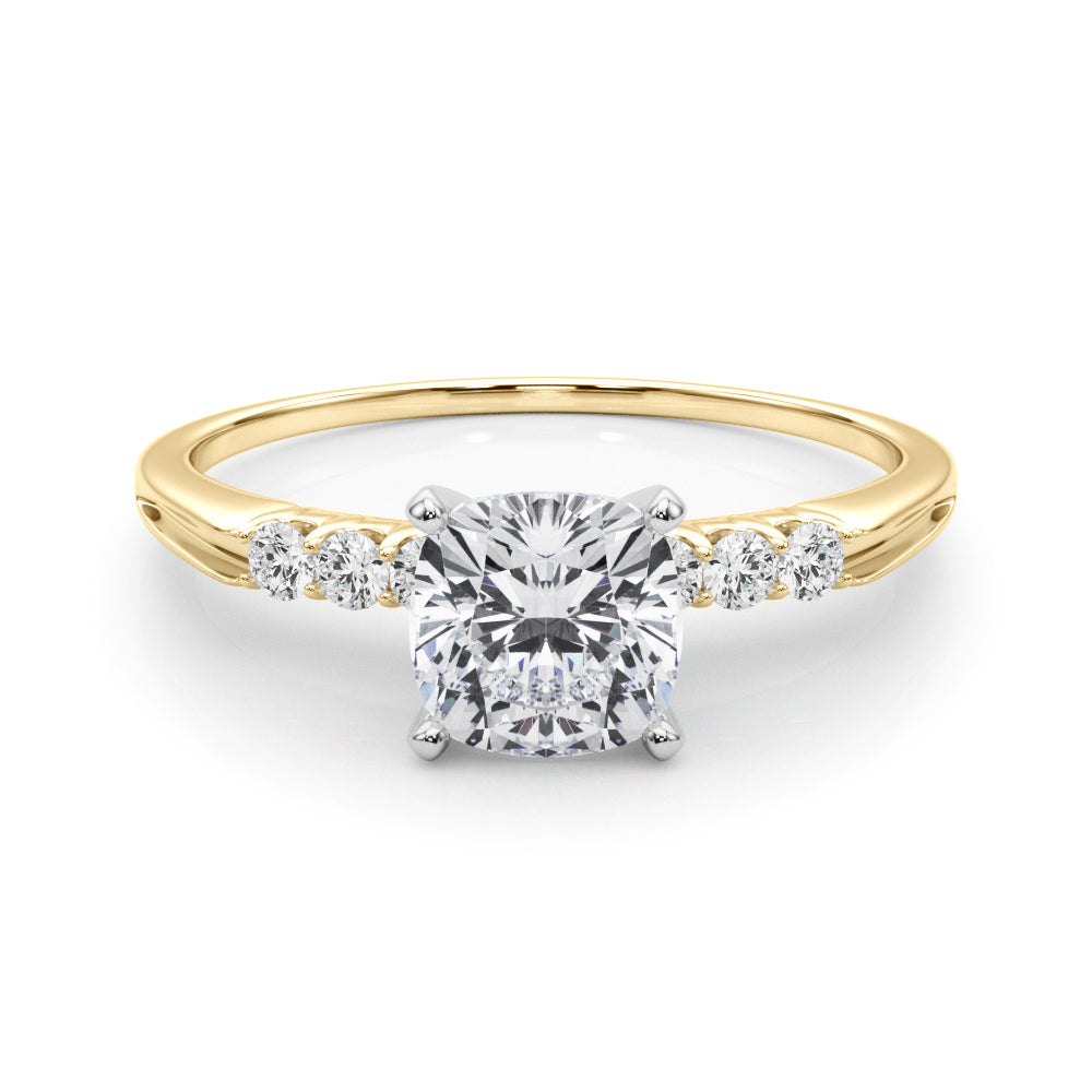 Eternal Prong-Set Round Diamond Engagement Ring — 9K/18K Gold & Platinum