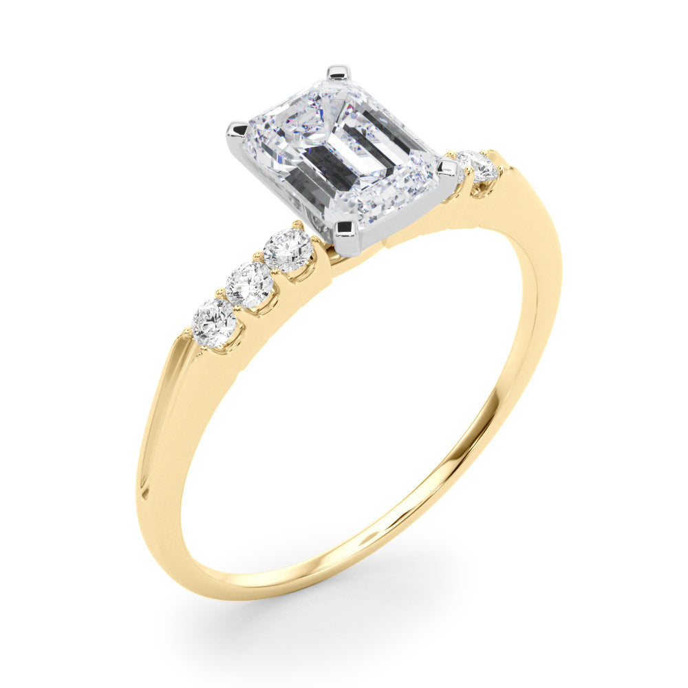 Eternal Prong-Set Round Diamond Engagement Ring — 9K/18K Gold & Platinum