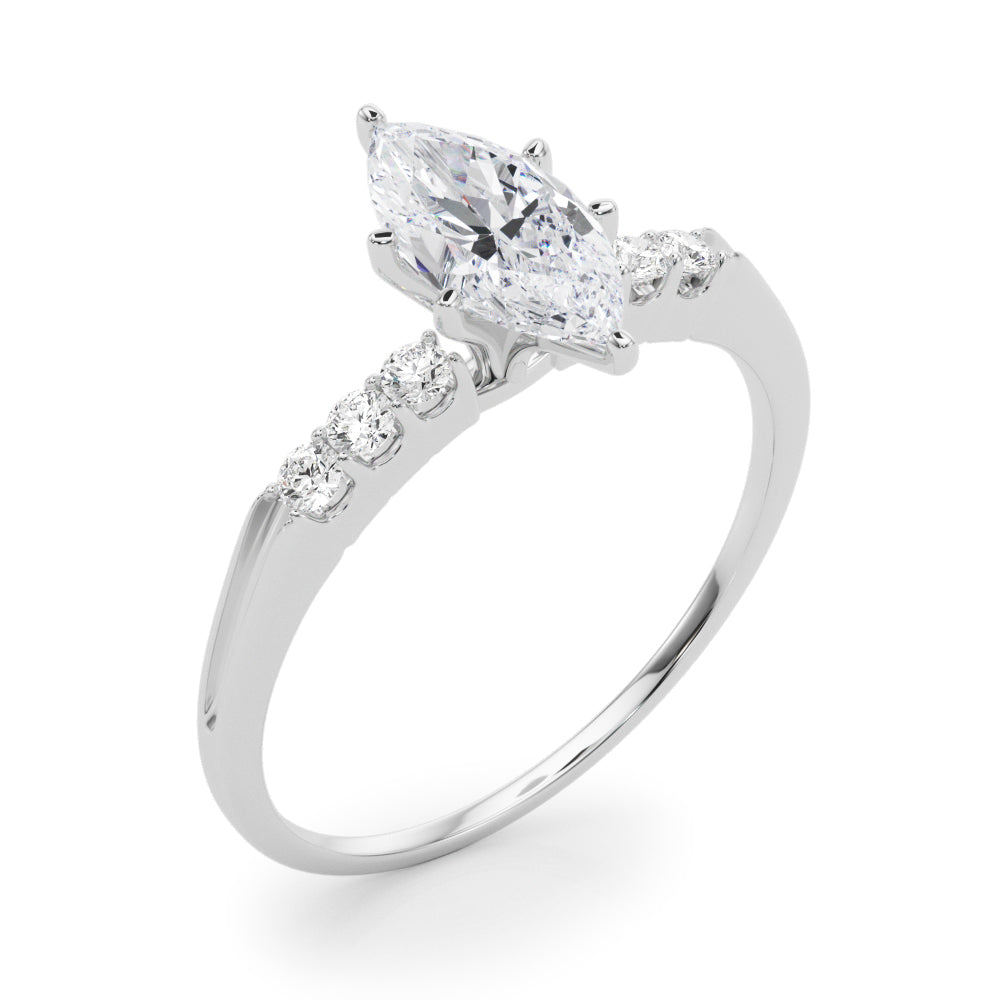 Eternal Prong-Set Round Diamond Engagement Ring — 9K/18K Gold & Platinum