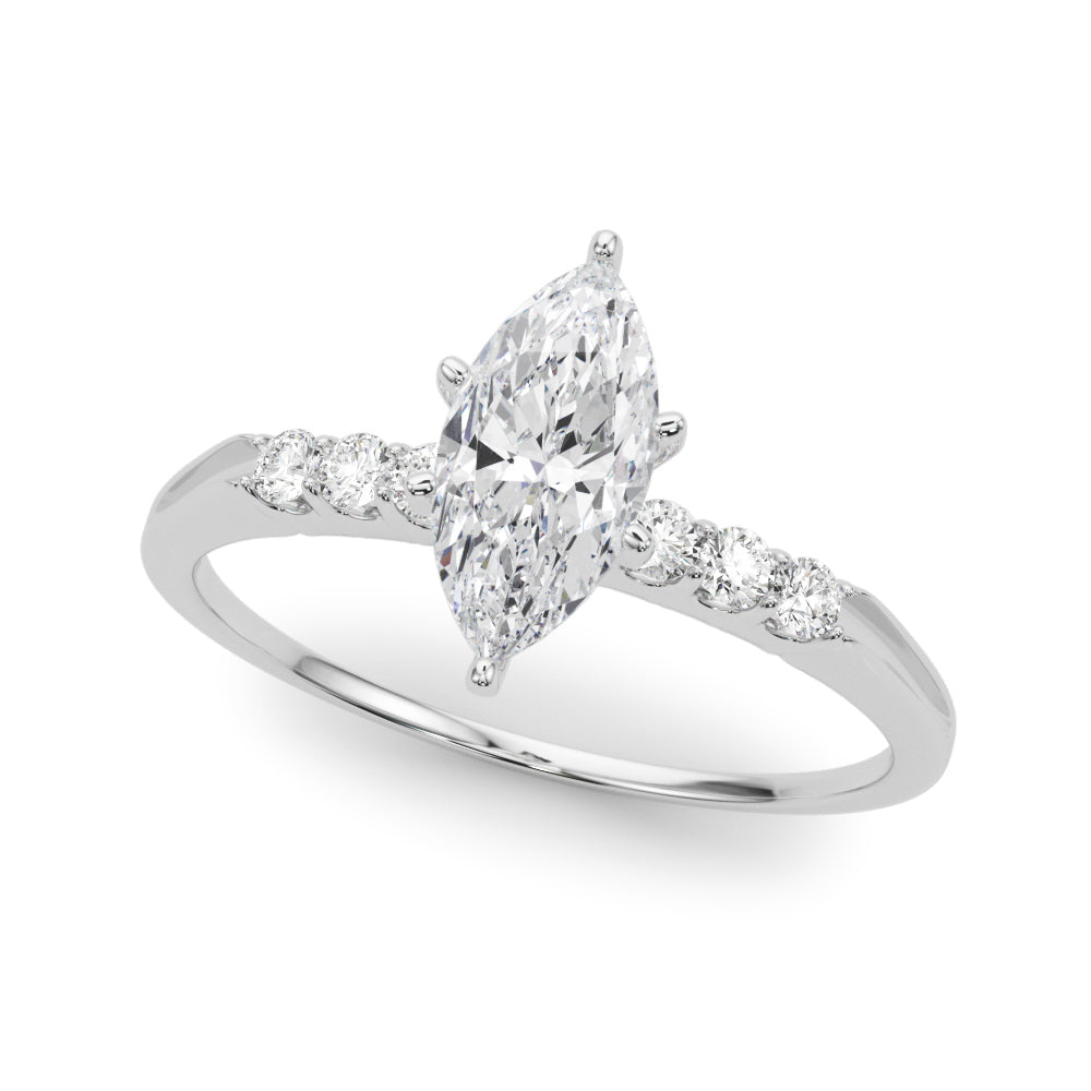 Eternal Prong-Set Round Diamond Engagement Ring — 9K/18K Gold & Platinum