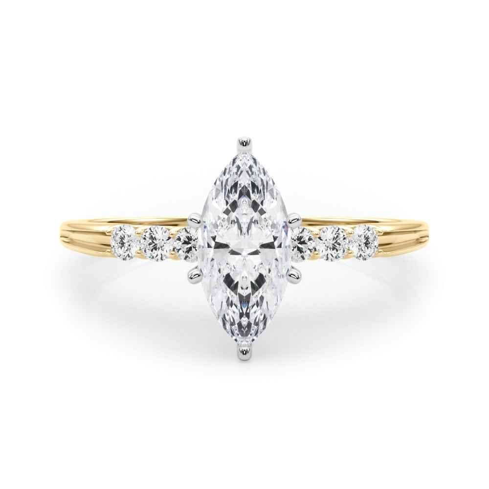 Eternal Prong-Set Round Diamond Engagement Ring — 9K/18K Gold & Platinum