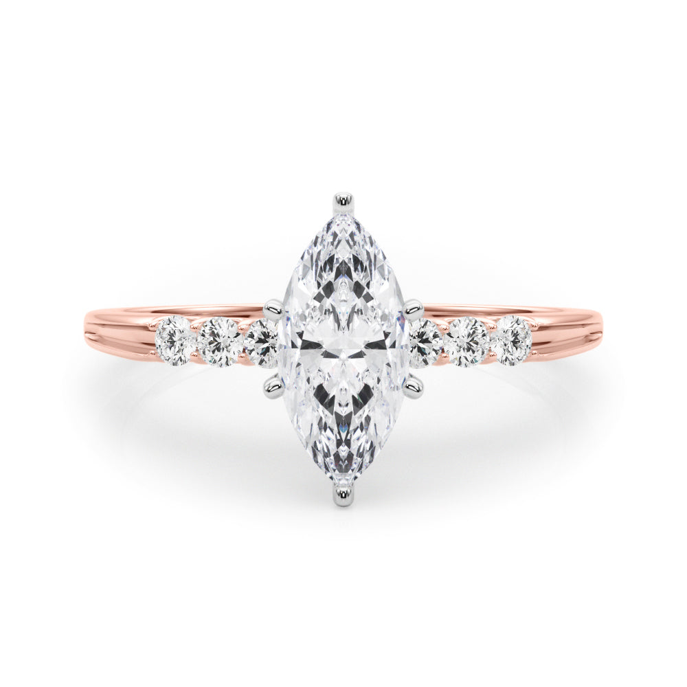 Eternal Prong-Set Round Diamond Engagement Ring — 9K/18K Gold & Platinum