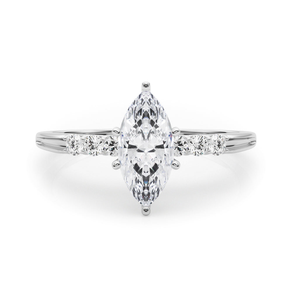 Eternal Prong-Set Round Diamond Engagement Ring — 9K/18K Gold & Platinum