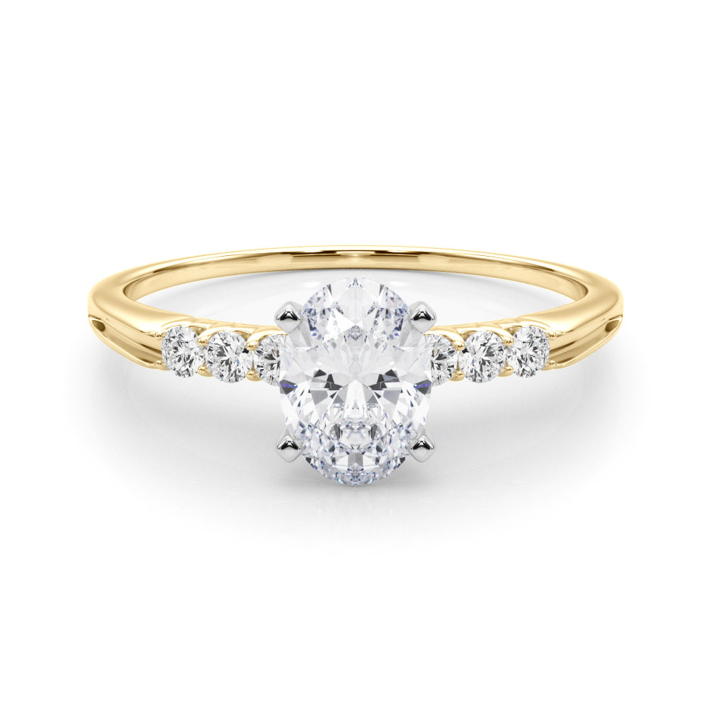 Eternal Prong-Set Round Diamond Engagement Ring — 9K/18K Gold & Platinum