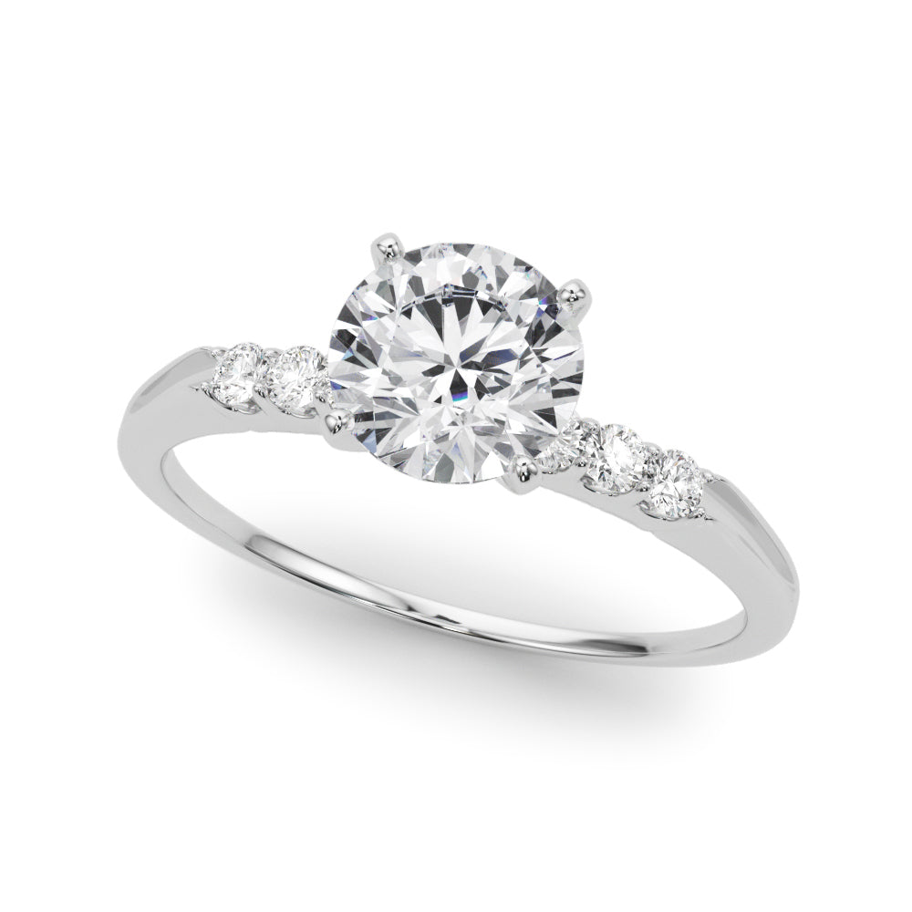 Eternal Prong-Set Round Diamond Engagement Ring — 9K/18K Gold & Platinum