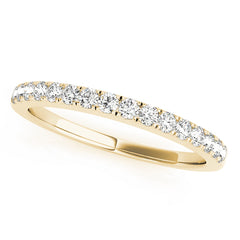 Straight Diamond Half Eternity Ring in Gold & Platinum