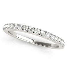 Straight Diamond Half Eternity Ring in Gold & Platinum
