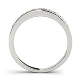 Prong in Channel Half Eternity Ring in Gold & Platinum