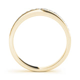 Channel Set Half Eternity Ring in Gold & Platinum