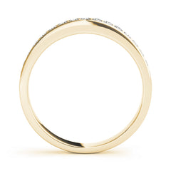 Channel Set Half Eternity Ring in Gold & Platinum