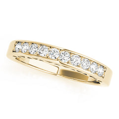 Channel Set Half Eternity Ring in Gold & Platinum