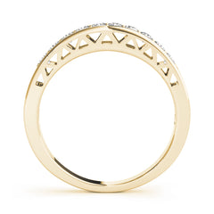 Channel Set Half Eternity Ring in Gold & Platinum