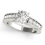 Splendid Antique Round Diamond Engagement Ring — 9K/18K Gold & Platinum