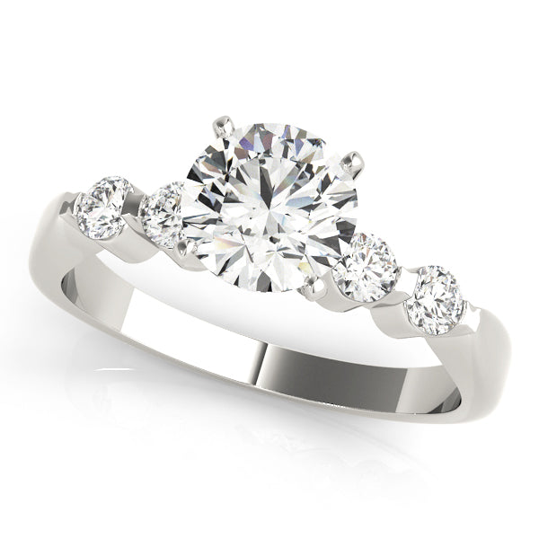 Adored Prong-Set Round Diamond Engagement Ring — 9K/18K Gold & Platinum