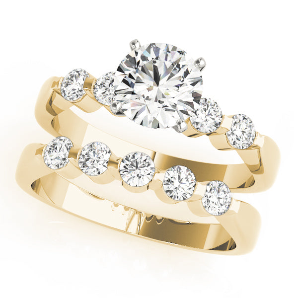 Adored Prong-Set Round Diamond Engagement Ring — 9K/18K Gold & Platinum