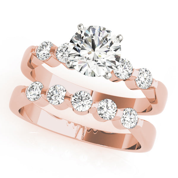 Adored Prong-Set Round Diamond Engagement Ring — 9K/18K Gold & Platinum