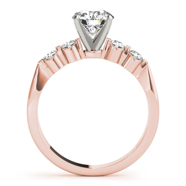 Adored Prong-Set Round Diamond Engagement Ring — 9K/18K Gold & Platinum