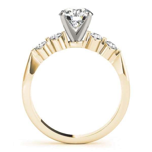 Adored Prong-Set Round Diamond Engagement Ring — 9K/18K Gold & Platinum