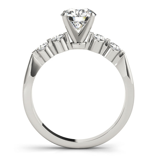 Adored Prong-Set Round Diamond Engagement Ring — 9K/18K Gold & Platinum