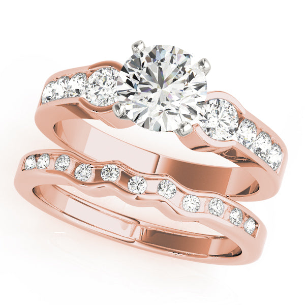 Cherished Three-Stone Round Diamond Engagement Ring — 9K/18K Gold & Platinum