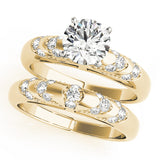 Noble Antique Round Diamond Engagement Ring — 9K/18K Gold & Platinum