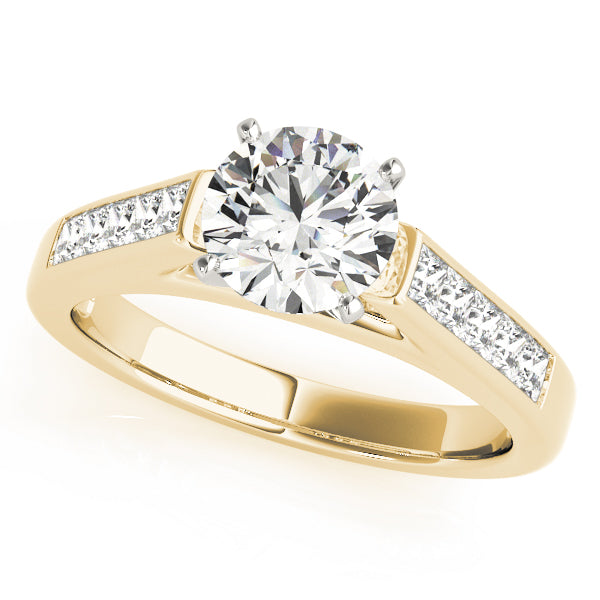 Classic Fancy Shape Princess Diamond Engagement Ring — 9K/18K Gold & Platinum