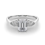 Timeless Three-Stone Pear Diamond Engagement Ring — 9K/18K Gold & Platinum