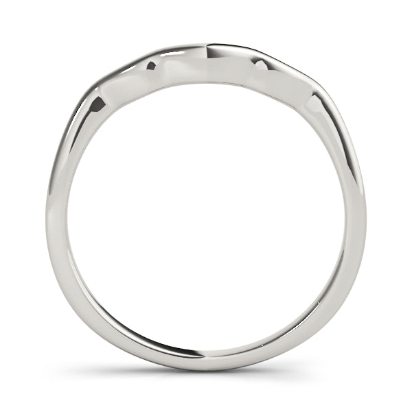 Curved Wedding Gold Band