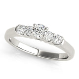 Elegant Prong-Set Round Diamond Engagement Ring — 9K/18K Gold & Platinum